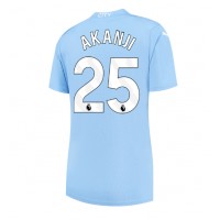 Manchester City Manuel Akanji #25 Replica Home Shirt Ladies 2023-24 Short Sleeve